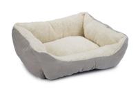 Beeztees Beeztees Mogina Kattenmand Pluche Grijs 45x37x18cm