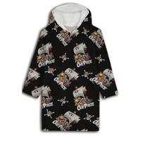One Piece hoodie poncho zwart maat XS - L polyester One Piece hoodie poncho zwart maat XS - L polyester