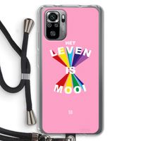 Het Leven Is Mooi: Xiaomi Redmi Note 10S Transparant Hoesje met koord