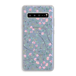 Sierlijke bloemen: Samsung Galaxy S10 5G Transparant Hoesje