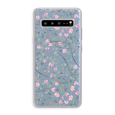 Sierlijke bloemen: Samsung Galaxy S10 5G Transparant Hoesje