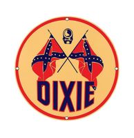 Dixie Gasoline Man Logo Emaille Bord - thumbnail