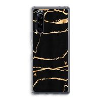 Gouden marmer: Sony Xperia 5 Transparant Hoesje