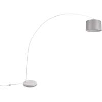 LED Vloerlamp - Trion Yavas - E27 Fitting - Voetschakelaar - Rond - Mat Wit - Metaal - thumbnail