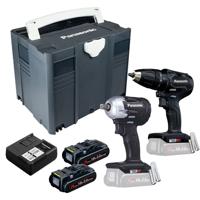 Panasonic Tools EYC242PN2G Accu combiset 2-delig (EY79A3 + EY75A8) 14,4/18V 3.0Ah in Systainer Panasonic Tools EYC242PN2G Accu combiset 2-delig (EY79A3 + EY75A8) 14,4/18V 3.0Ah in Systainer