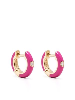 Ef Collection puces d'oreilles Berry ornées d'émail et de diamants
