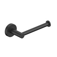 Fortifura Calvi toiletrolhouder/reserverolhouder - zonder klep - rond - mat zwart SW639935
