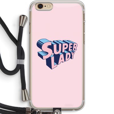 Superlady: iPhone 6 PLUS / 6S PLUS Transparant Hoesje met koord