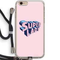 Superlady: iPhone 6 PLUS / 6S PLUS Transparant Hoesje met koord