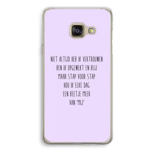 Zelfvertrouwen: Samsung A3 (2017) Transparant Hoesje