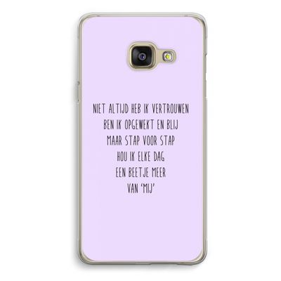 Zelfvertrouwen: Samsung A3 (2017) Transparant Hoesje