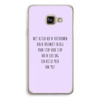 Zelfvertrouwen: Samsung A3 (2017) Transparant Hoesje