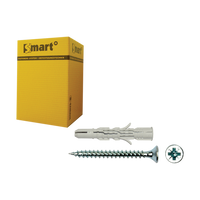 pgb-Europe SMART | plug nylon + schroef VK Ø 6x100 NZN | 25 st SM0LPSN0108061003