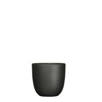 Bloempot Pot rond es/13 tusca 14 x 14.5 cm zwart mat Mica - Mica decorations