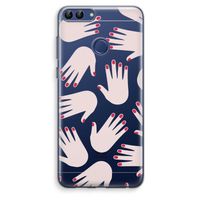 Hands pink: Huawei P Smart (2018) Transparant Hoesje Hands pink: Huawei P Smart (2018) Transparant Hoesje
