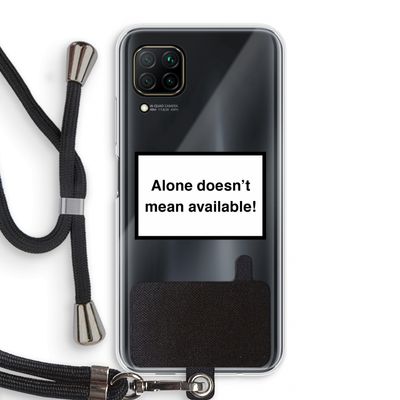 Alone: Huawei P40 Lite Transparant Hoesje met koord