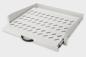 Digitus DN-19-TRAY-2-450 19 inch Apparaatbodem voor patchkast 2 HE Geschikt voor kastdiepte: vanaf 450 mm Grijs, Grijs-wit (RAL 7035)