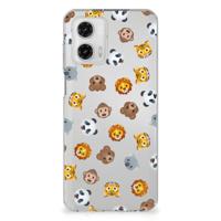TPU bumper voor Motorola Moto G73 Dieren Emojis