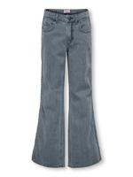 Kids ONLY winter jeansbroek meisjes - grijs - KogJuicy - wide leg fit