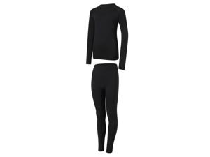 CRIVIT Kinder thermo skiondergoed (134/140, Zwart)