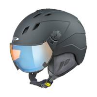 CP Corao+ skihelm zwart met meekleurend & polariserend vizier (3 Keuzes) - zeer veilig