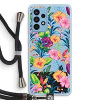 Tropisch 2: Samsung Galaxy A52 Transparant Hoesje met koord