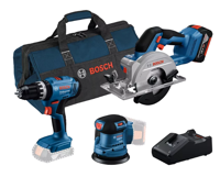 Bosch Blauw Combiset 18V-set met 3 machines | GSR + GWS + GBH + 3 x 4,0 Ah + GAL 18V-40 - 0615A5007L
