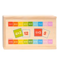 Topbright Houten rekendomino - vermenigvuldigen, 81dlg. Topbright Houten rekendomino - vermenigvuldigen, 81dlg.