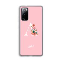 Pink Bouquet: Samsung Galaxy S20 FE / S20 FE 5G Transparant Hoesje