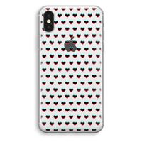 Hartjes: iPhone X Transparant Hoesje Hartjes: iPhone X Transparant Hoesje