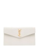 Saint Laurent pochette Uptown à design embossé - Blanc