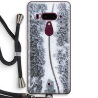 Snøfall: HTC U12+ Transparant Hoesje met koord