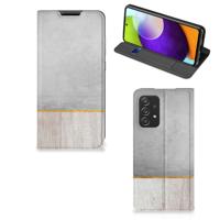 Samsung Galaxy A52 Book | Wallet Case | Wood Concrete