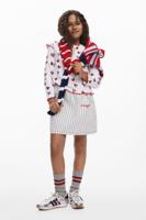 Korte gestreepte rok - WHITE - 11/12