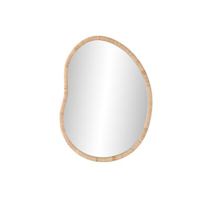 Wandspiegel Home ESPRIT Natuurlijk Kristal Rotan Scandi 78 x 4,5 x 107,5 cm