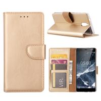 Nokia 3.1 (2018) Hoesje Goud met Standaardfunctie Nokia 3.1 (2018) Hoesje Goud met Standaardfunctie
