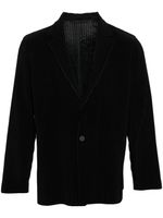 Homme Plissé Issey Miyake blazer plissé à simple boutonnage - Noir - thumbnail