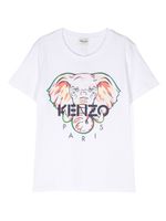 Kenzo Kids t-shirt en coton à imprimé graphique - Blanc