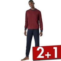 Schiesser Essential Nightwear Pyjamas Crew Neck - thumbnail