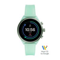Horlogeband Smartwatch Fossil FTW6057 Silicoon Groen 18mm - thumbnail