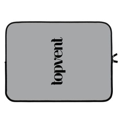 Topvent Grijs Zwart: Laptop sleeve 15 inch