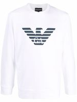 Emporio Armani sweat à logo imprimé - Blanc