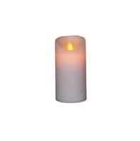 Batterijverlichting kaars wax rustiek met bewegende vlam 15 cm - Annas collection