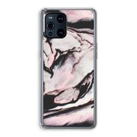 Roze stroom: Oppo Find X3 Pro Transparant Hoesje