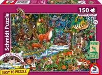 Puzzel - SCHMIDT SPIELE - Dieren van de Europese bossen - 150 stukjes - Vanaf 7 jaar
