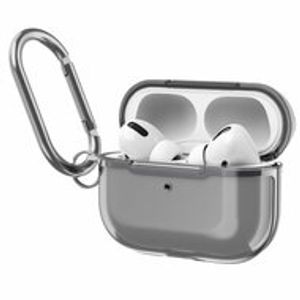 AirPods Pro / AirPods Pro 2 hoesje - TPU - Split series - Zwart (transparant)