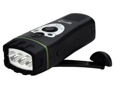 POWERplus Radio en zaklamp - opwindbaar wolf