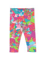 Versace Kids legging Floral Summer - Bleu