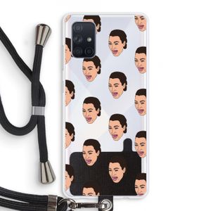 Ugly Cry Call: Samsung Galaxy A71 Transparant Hoesje met koord