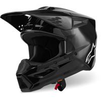 ALPINESTARS S-M3 Solid, Motorcross helm, Zwart